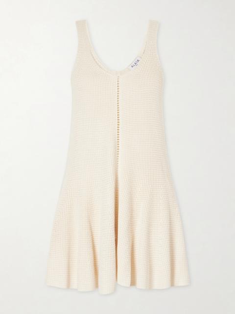 Alaïa Godet Silk Mini Dress