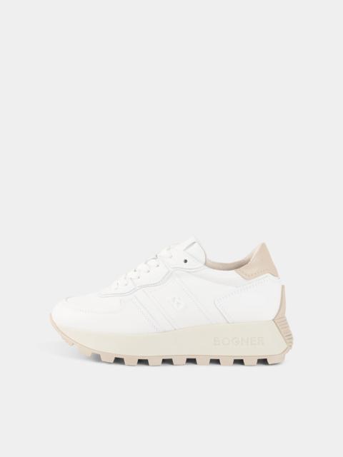 BOGNER Osaka sneaker in White/sand