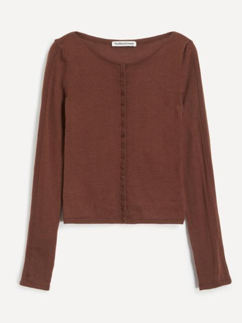 YMC Natalie Slim Fit Cardigan Top