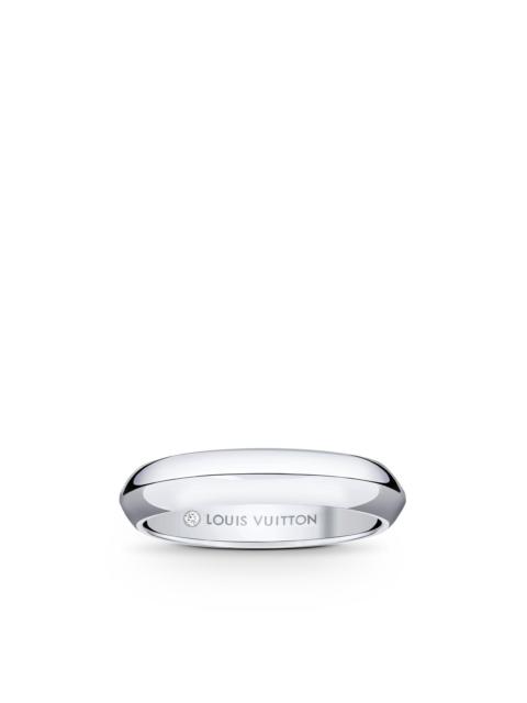 Louis Vuitton LV Diamonds 4mm Wedding Band, Platinum
