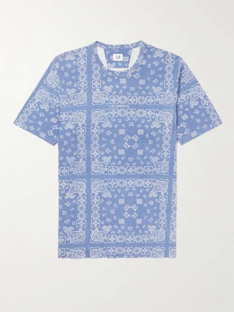 Bandana-Print Cotton-Jersey T-Shirt