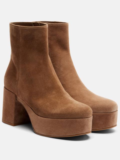 Gianvito Rossi 35 suede platform ankle boots