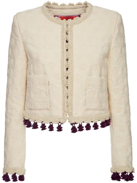 La DoubleJ Bijoux embroidered cropped jacket