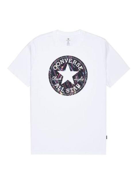 Converse Splatter Paint Chuck Taylor Patch Graphic Tee 'White' 10021506-A03