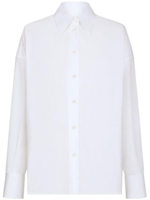 Dolce & Gabbana pointed-collar drop-shoulder shirt
