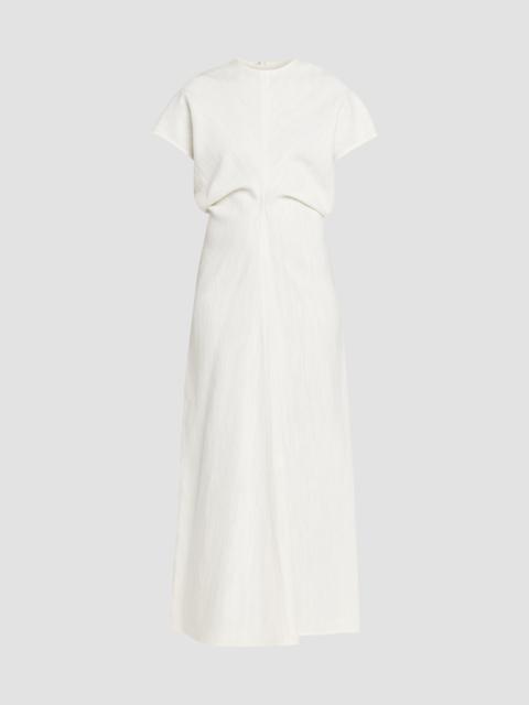 toteme slouch waist crinkled dress cream TOTEME Slouch waist crinkled dress cream - 243-WRD1103