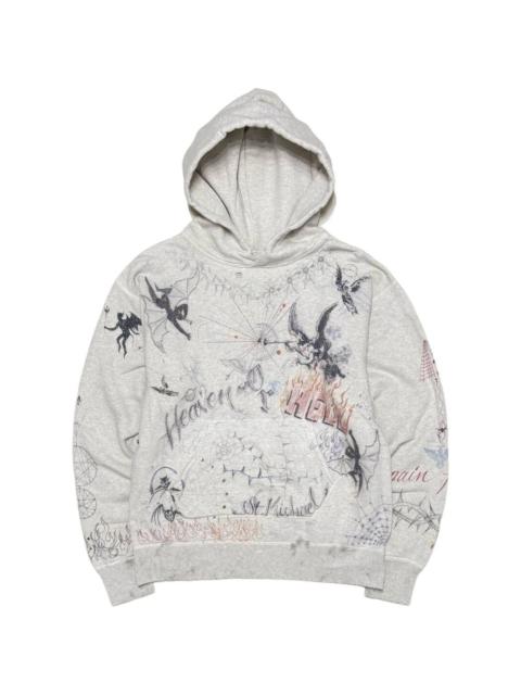SAINT M×××××× graphic-print hoodie