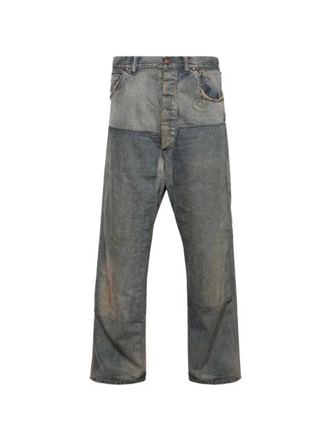 SAINT M×××××× Denim Painter Pants "Blue" SM A23 0000 038
