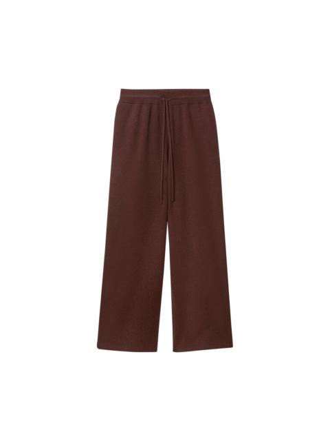 Burberry Ruched Rose Print Pants 'Otter'