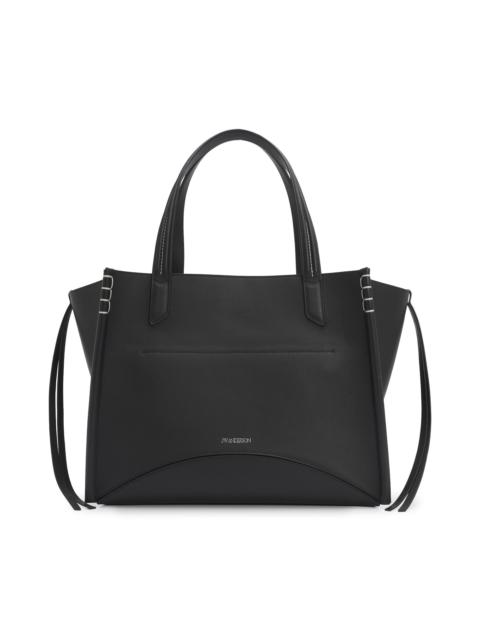 JW Anderson Men's Loafer Cabas Leather Bag - Black