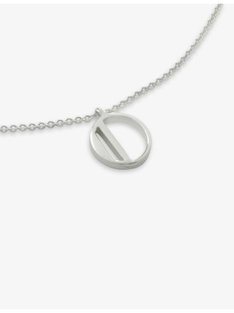 MONICA VINADER O letter-charm sterling-silver pendant necklace