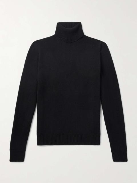 Ribbed Cashmere Rollneck Sweater