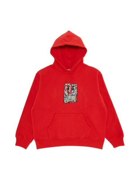 Supreme Neil Blender Mosaic Hooded Sweatshirt 'Burnt Red'