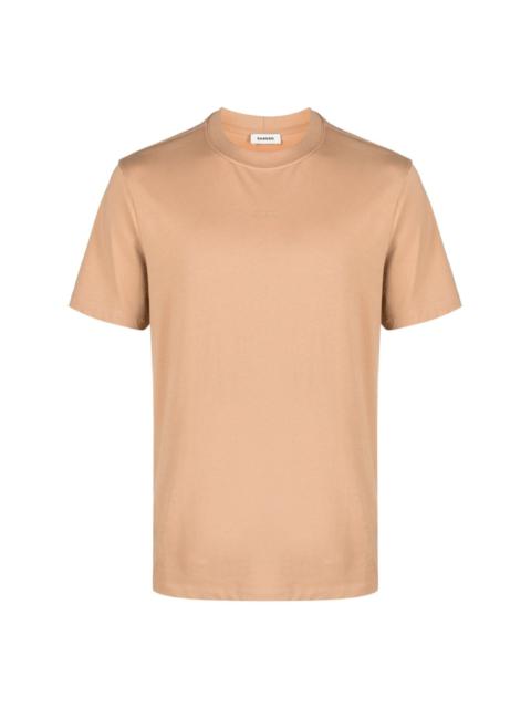 Sandro logo-embroidered cotton T-shirt