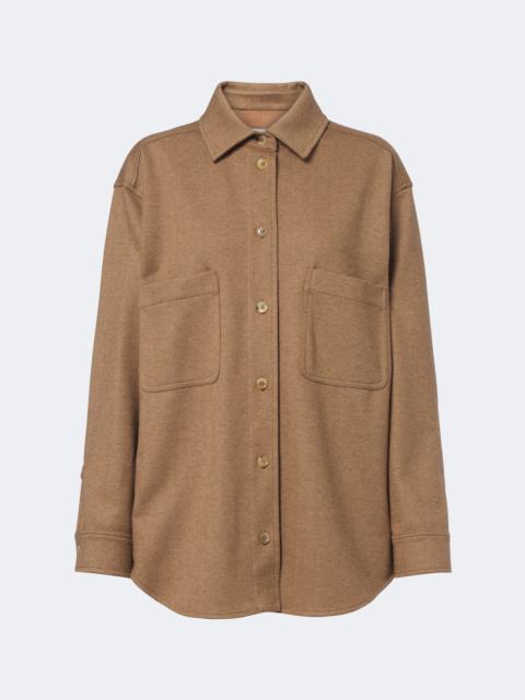 Max Mara Camel hair and wool-blend shirt