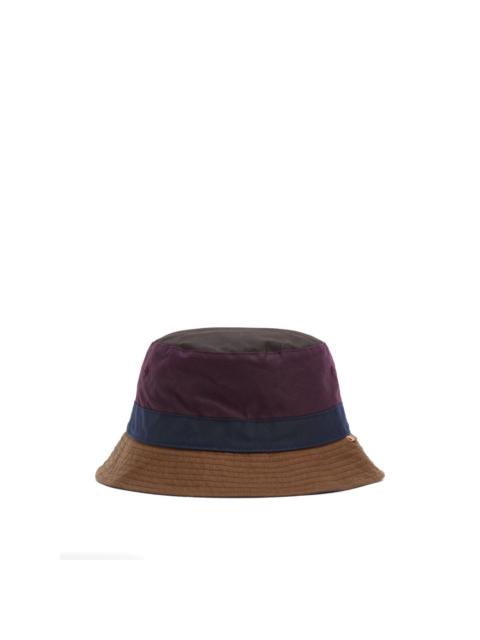 Barbour panelled appliqué-detail bucket hat