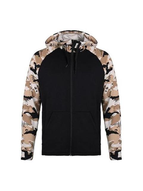 Men's Nike Camouflage Splicing Jacket Black AQ1139-010