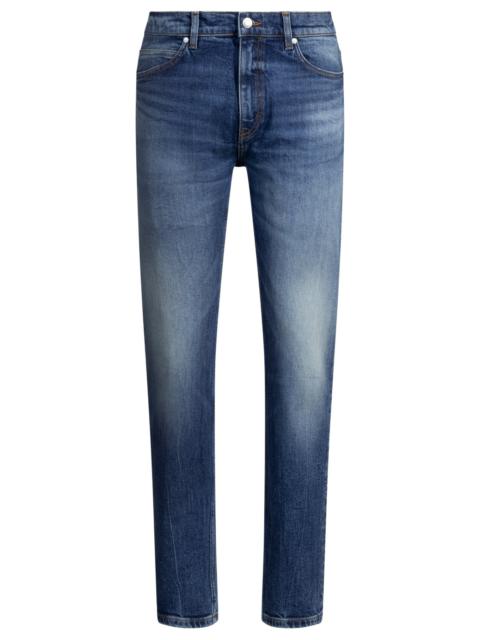 SLIM-FIT JEANS IN DARK-BLUE COMFORT-STRETCH DENIM