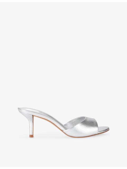 STEVE MADDEN Kendrix 47 Metallic-Leather Heeled Sandals