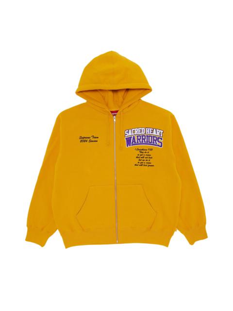 Supreme Salvation Zip Up Hooded Sweatshirt 'Gold'