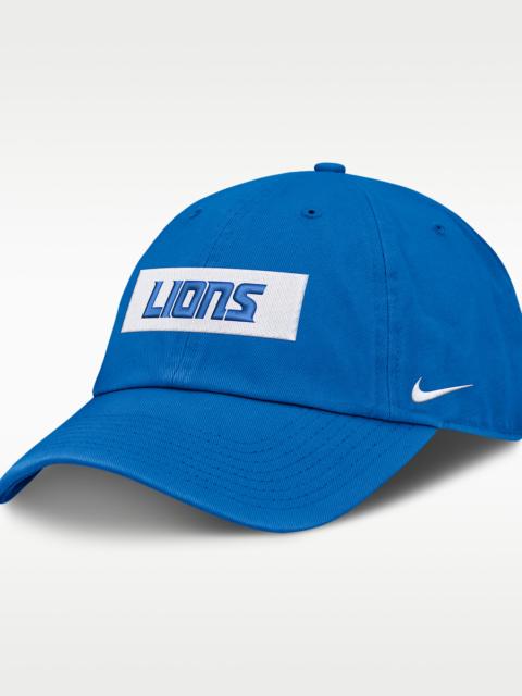 Nike Detroit Lions Primetime Club Wordmark Men's Nike NFL Adjustable Hat