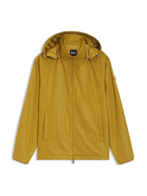 BOSS REGULAR-FIT HOODED JACKET WITH WATER-REPELLENT FINISH