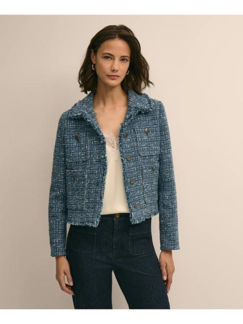 Brooks Brothers Cotton Blend Tweed Jacket