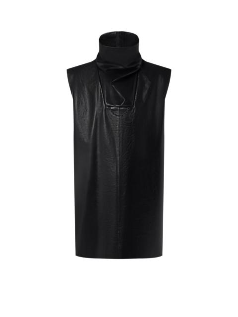 Louis Vuitton Leather High Neck Top