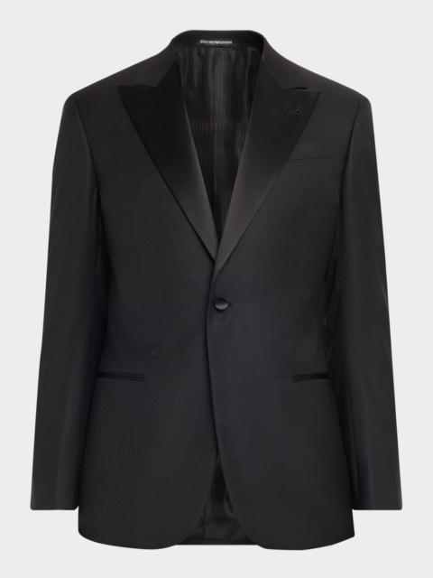 EMPORIO ARMANI Men's Wool-Silk G Line Evening Jacket