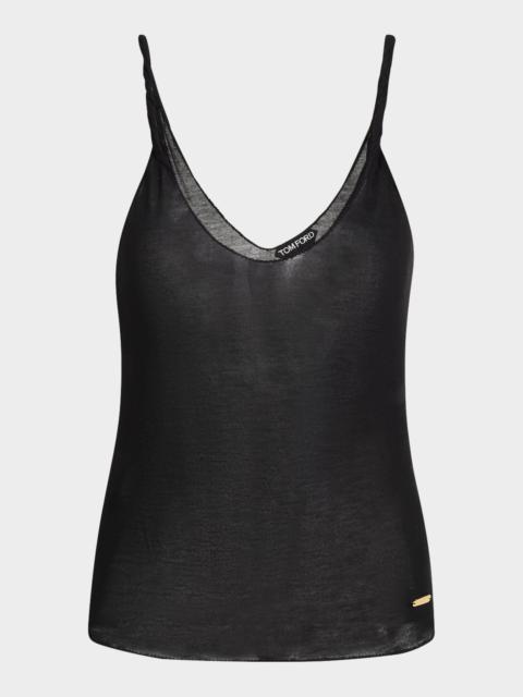 Peachy Hand Bamboo Jersey Tank Top