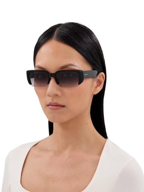 Alexander McQueen Men's Horizon 56MM Rectangular Sunglasses - Black