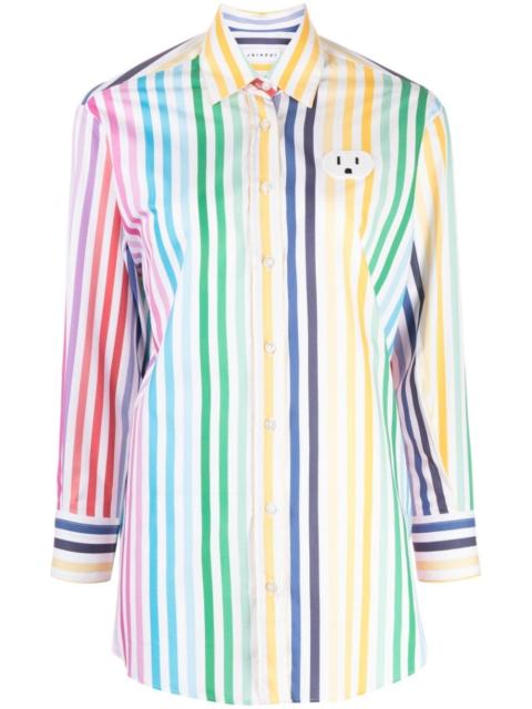 Joshua Sanders smiley-motif striped shirt