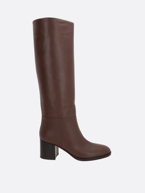 Gianvito Rossi SANTIAGO SMOOTH LEATHER BOOTS