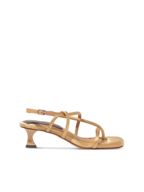 Square Strappy 50mm sandals