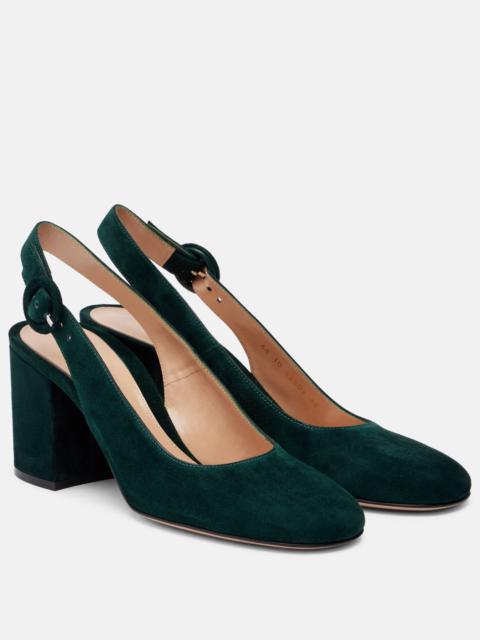 Gianvito Rossi Suede slingback pumps