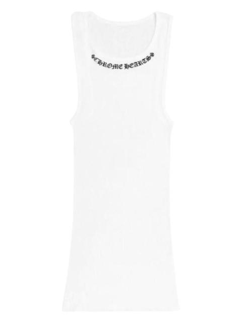 logo ribbed tank