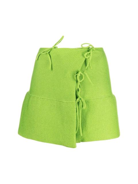 A. ROEGE HOVE EMMA FLARED MINI SKIRT - APPLE GREEN