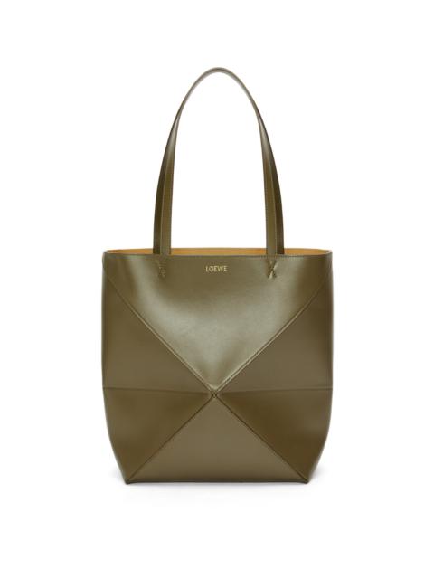 Loewe Puzzle Fold Tote in shiny calfskin