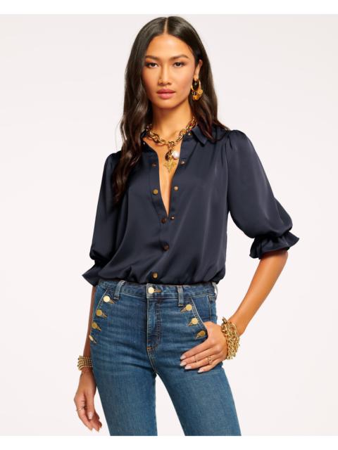 RAMY BROOK Dina Button Down Bodysuit