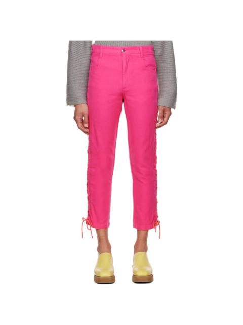 ECKHAUS LATTA Pink Laced Trousers