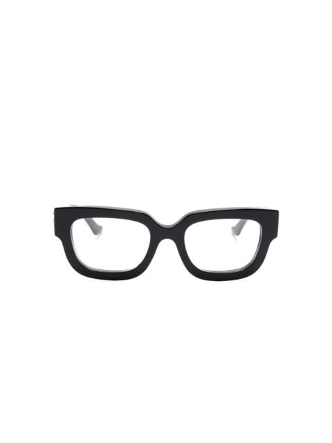 square-frame glasses