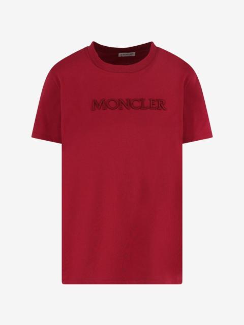 Moncler embroidered logo T-shirt