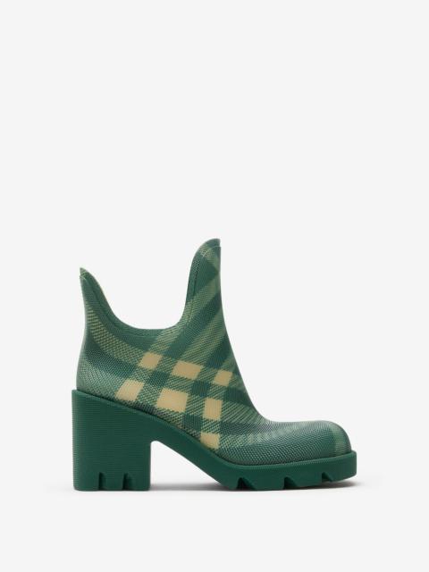 Burberry Check Rubber Marsh Heel Boots