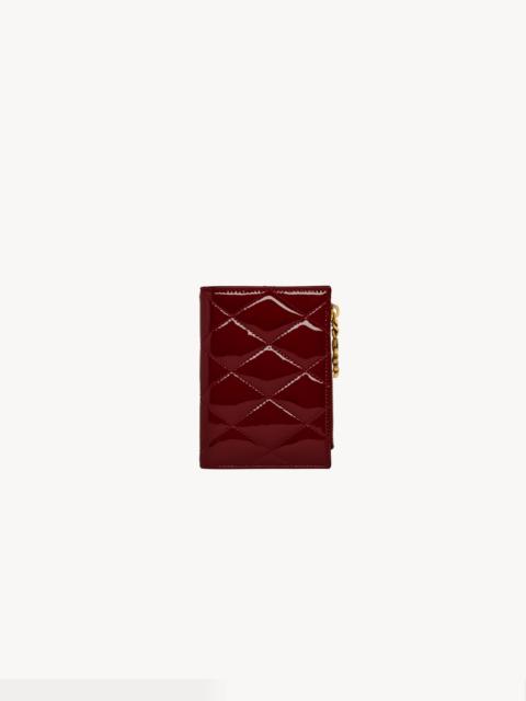 SAINT LAURENT CASSANDRE BIJOU BI-FOLD WALLET IN PATENT LEATHER