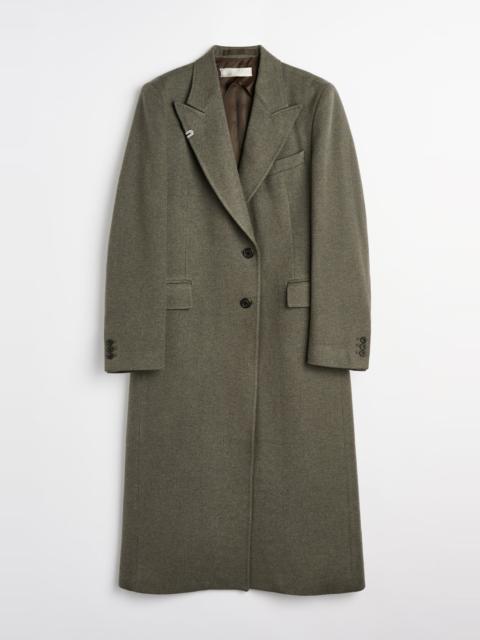Our Legacy Manta Coat Night Pine Fishbone Bound Wool