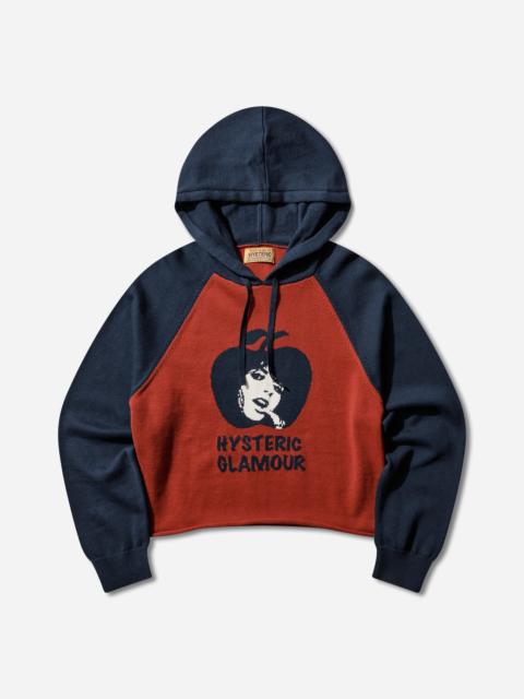 Hysteric Glamour Women's Apple Girl Knitted Hoodie Multicolor