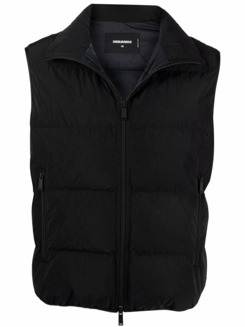 DSQUARED2 logo-print padded gilet