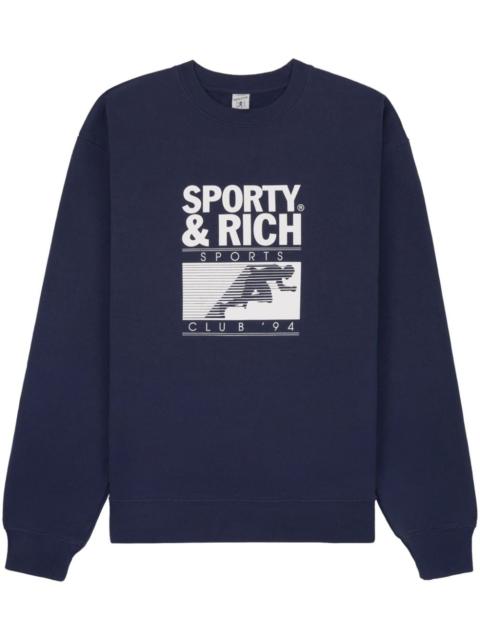 Sporty & Rich Motion Club logo-print sweatshirt