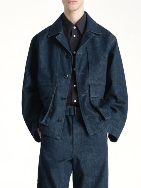 Lemaire Boxy Heavy Jacket in Denim Indigo