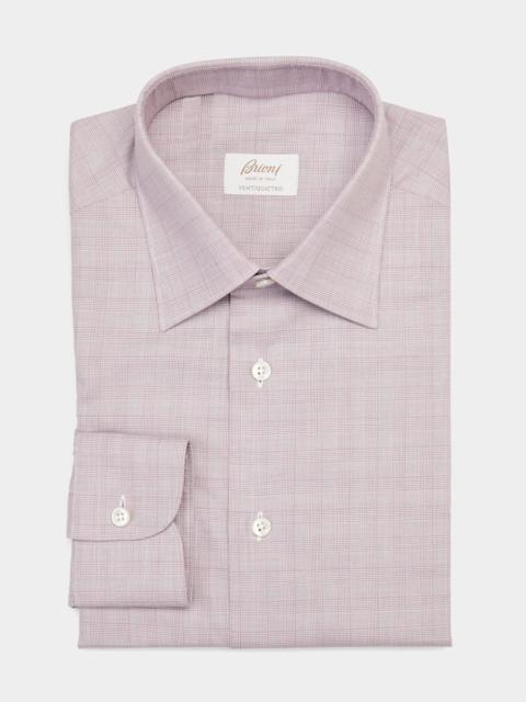 Brioni Men's Plaid-Print Dress Shirt